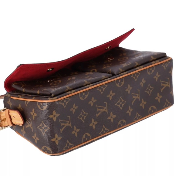 Louis Vuitton Monogram Viva Cite MM Shoulder Bag Brown Canvas - Picture 11 of 12